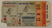 1961 World Series Game 4, Reds versus Yankees