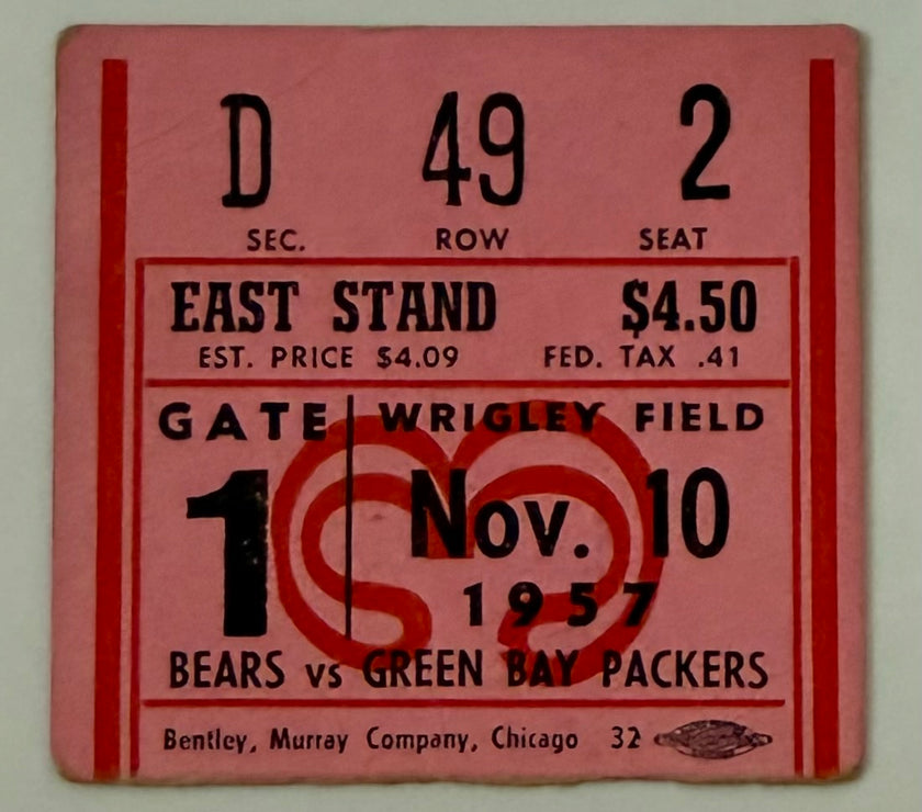 1957 Chicago Bears versus Green Bay Packers at Wrigley Field, November 10, 1957