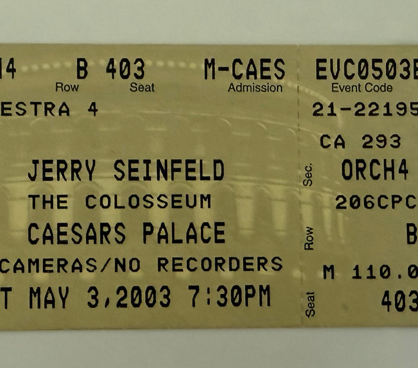 2003 Jerry Seinfeld at Caesar's Palace, May 3, 2003