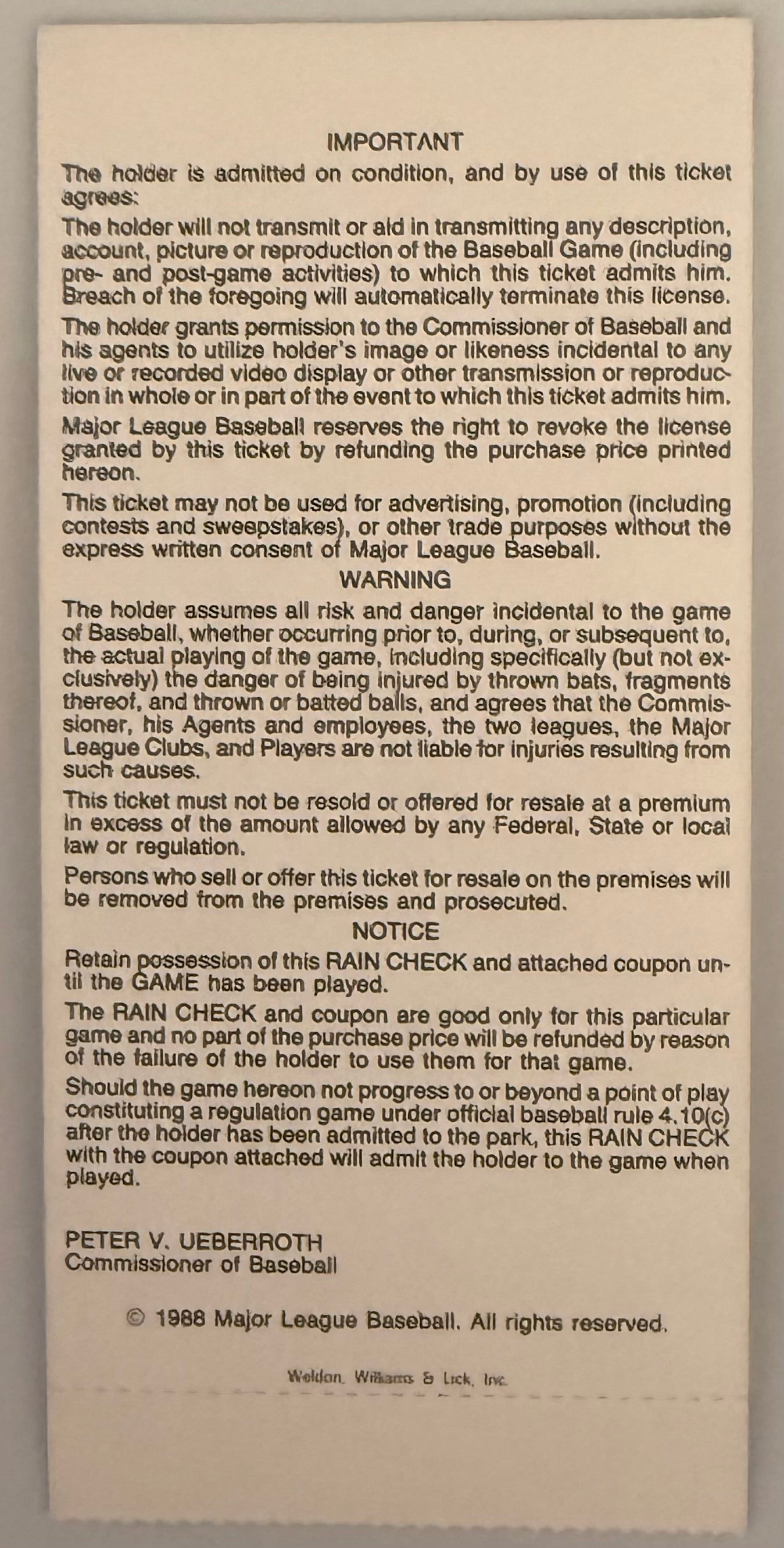 July 12, 1988, Riverfront Stadium Cincinnati, MLB All-Star Game