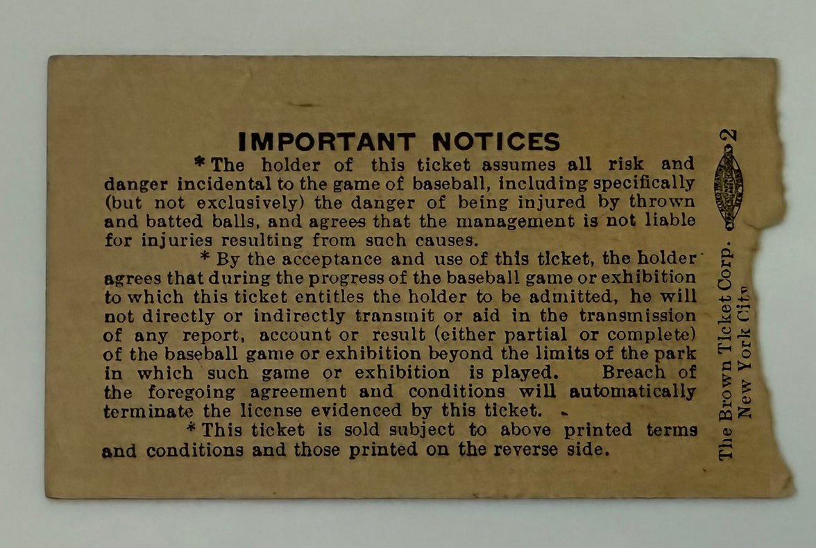 1947 - Saturday, May 24, 1947, Yankees and Joe DiMaggio vs Red Sox and Ted Williams at Yankee Stadium