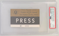 November 22, 1963, Press Pass - Welcome Dinner - Cancelled After JFK Assassination
