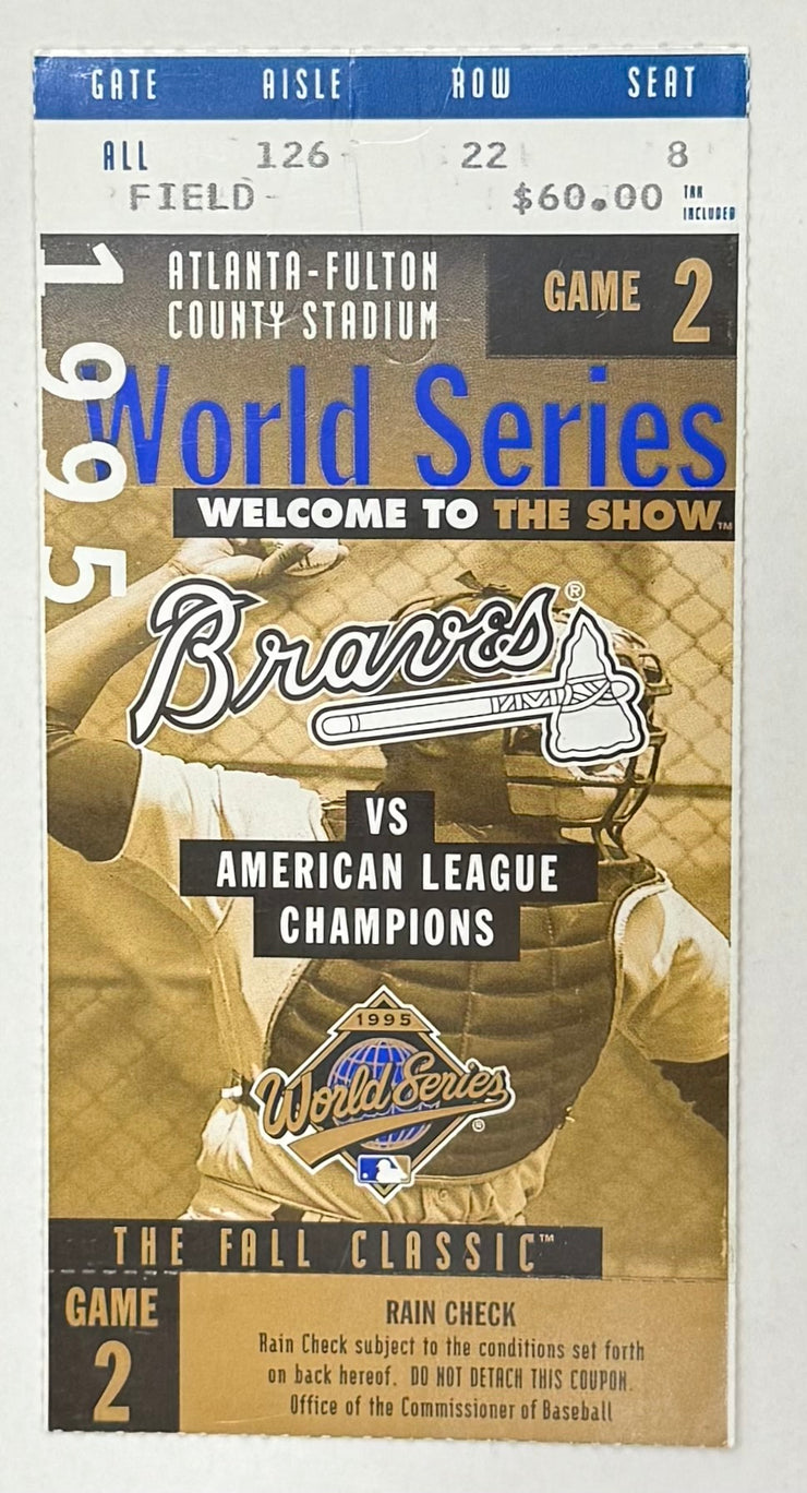 1995 World Series Game 2, Braves versus Indians, 10/22/1995