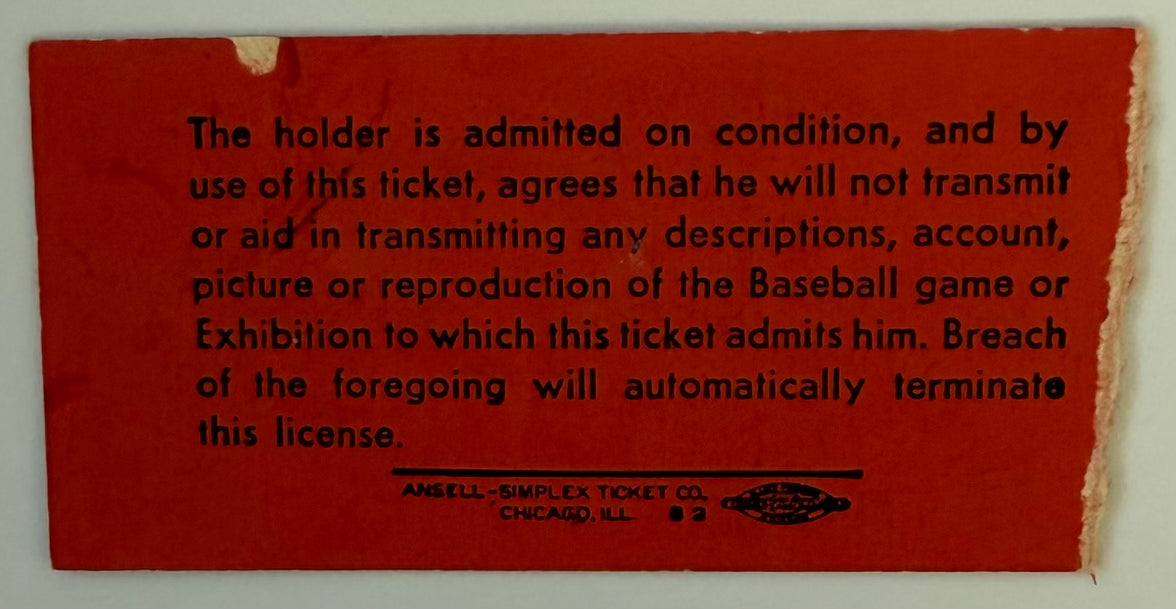 May 19, 1960, Cincinnati Reds Crosley Field