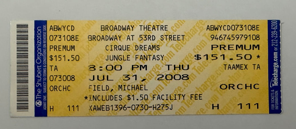2008 Cirque Dreams/Jungle Fantasy at the Broadway Theater, July 31, 2008