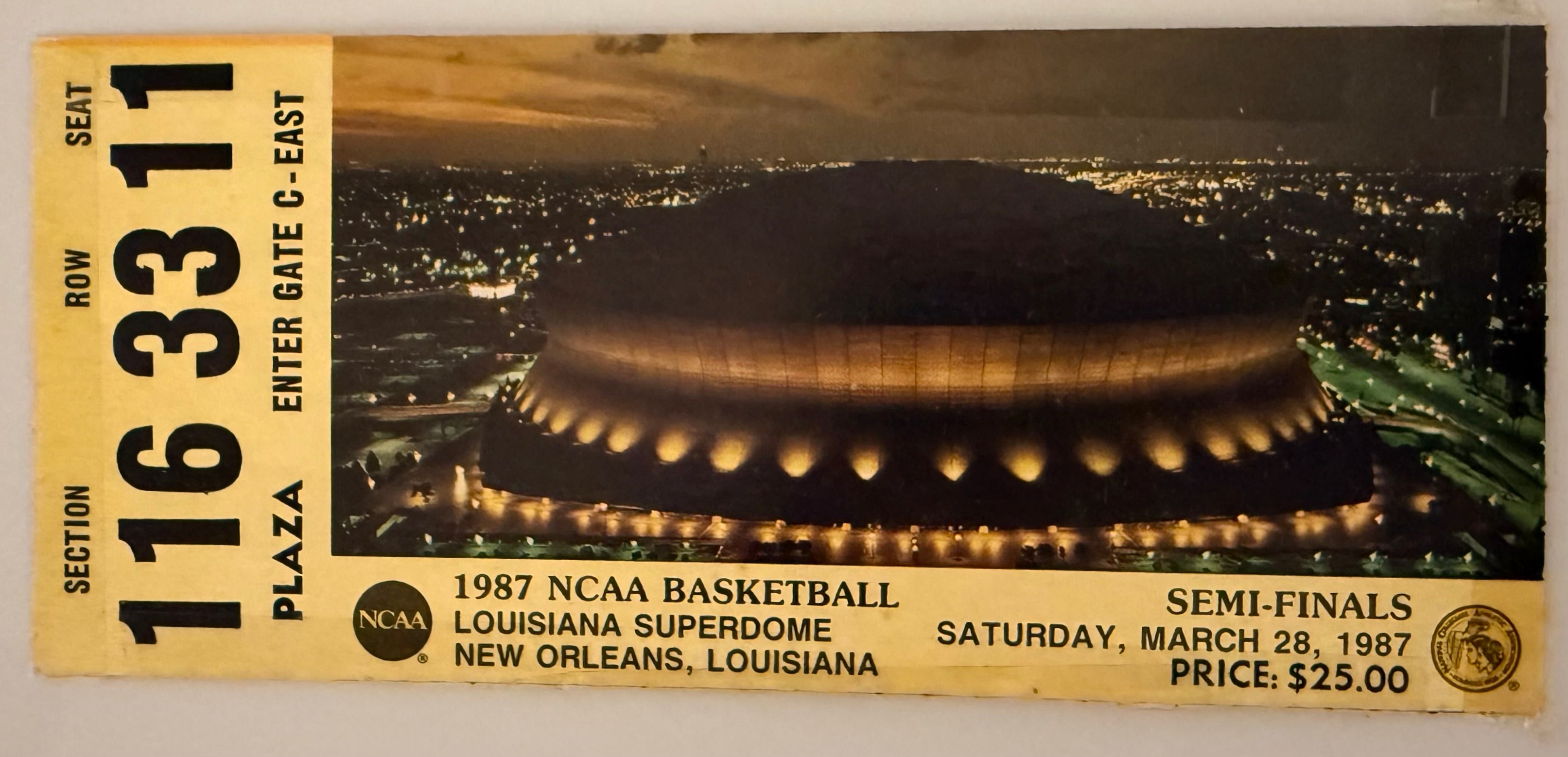 1987 NCAA Basketball, Louisiana Superdome, Semifinals, 3/28/1987