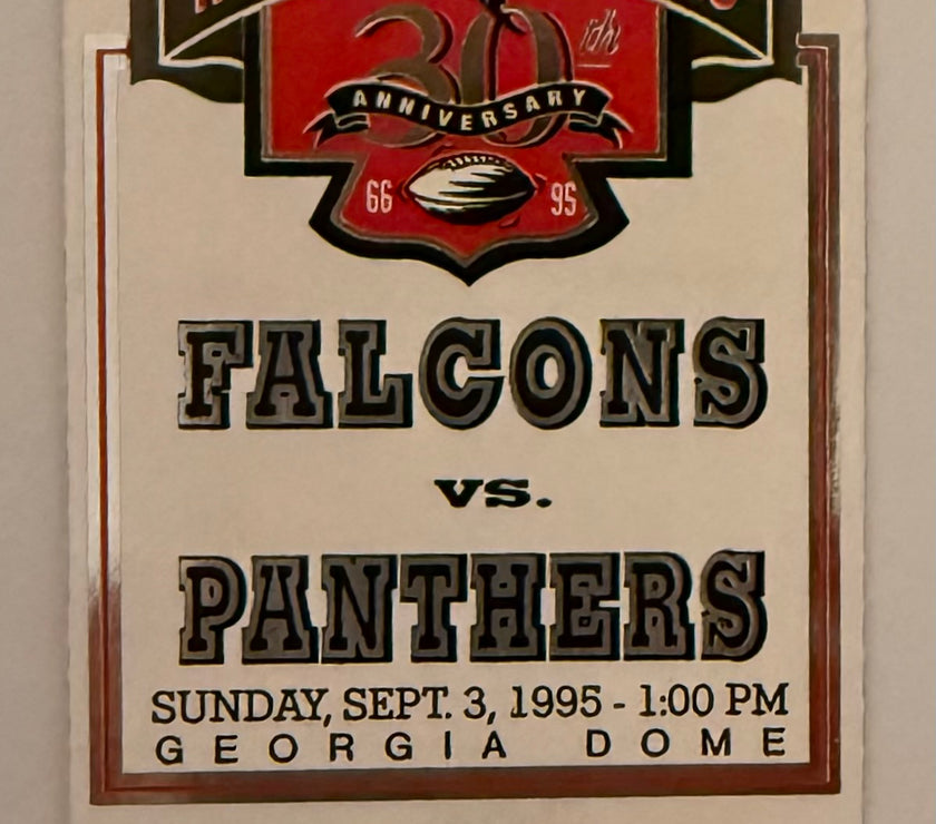1995 Atlanta Falcons versus Carolina Panthers at Georgia Dome, September 3, 1995