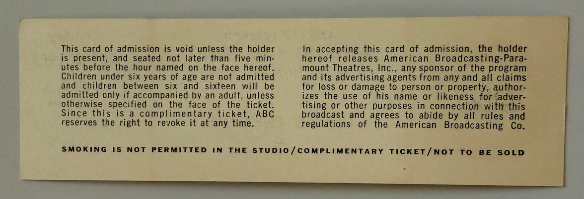 10/6/61 TV Show, Who Do You Trust Starring Johnny Carson