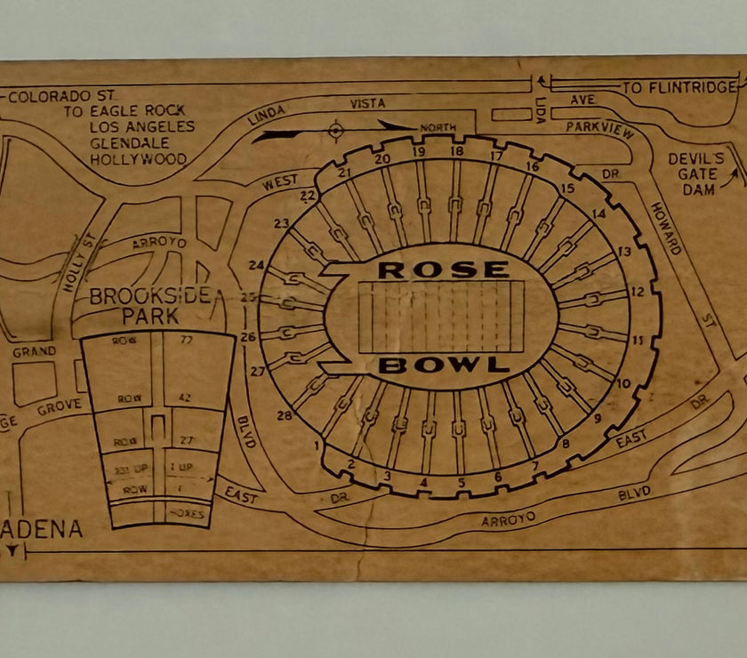 1938 January 1, 1938  Rose Bowl Game between Alabama and California