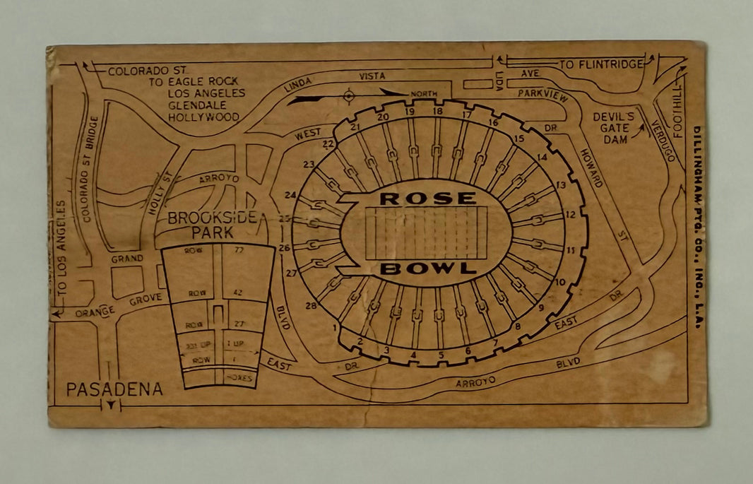 1938 January 1, 1938  Rose Bowl Game between Alabama and California
