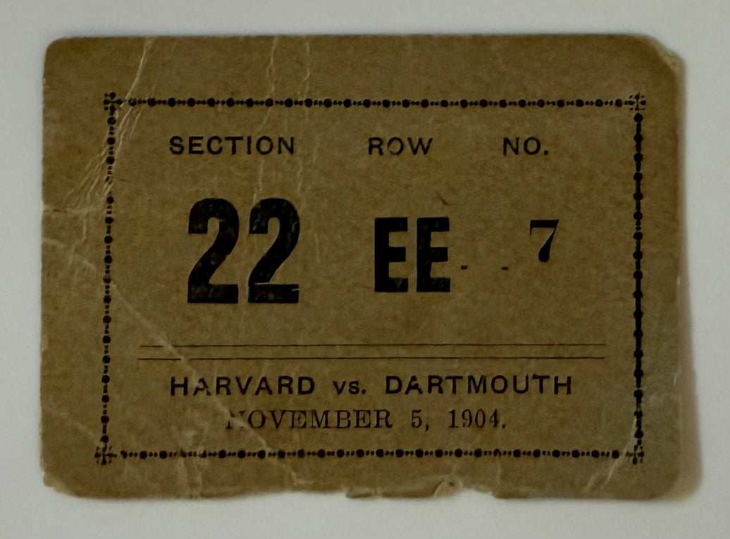1904 Harvard versus Dartmouth,  November 5, 1904