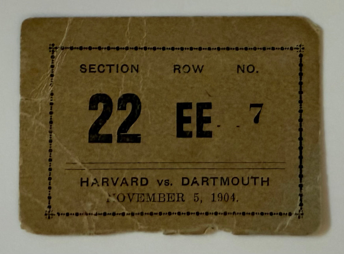 1904 Harvard versus Dartmouth,  November 5, 1904