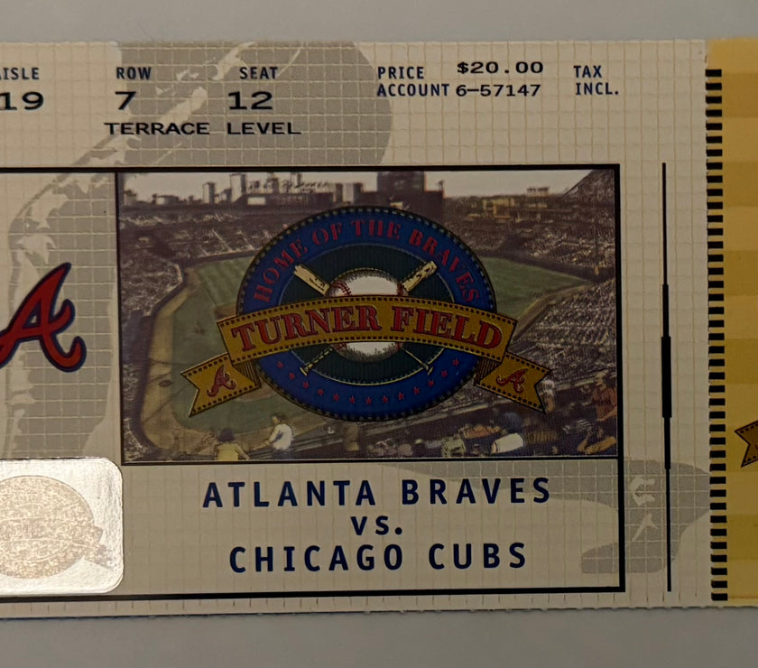1997 Opening Game at Turner Field, Atlanta Braves versus Chicago Cubs, April 4, 1997