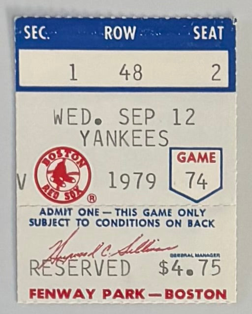 Carl Yastrzemski 3000 Hit - 9/12/1979