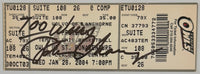 January 28, 2004, John Chaney 700th Victory, Autograph Appears Authentic