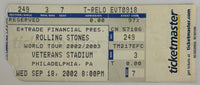 September 18, 2002, Rolling Stones, Forty Licks World Tour