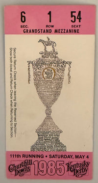 May 4, 1985, 111th Kentucky Derby, Spend A Buck - Winner