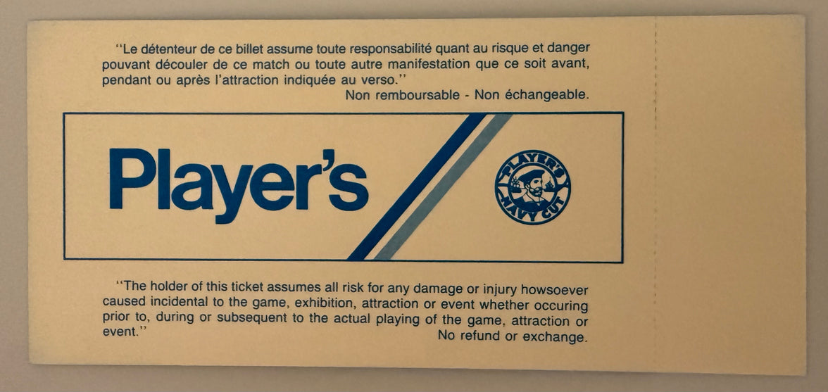 1985 CFL Grey Cup League Championship 11/24/1985