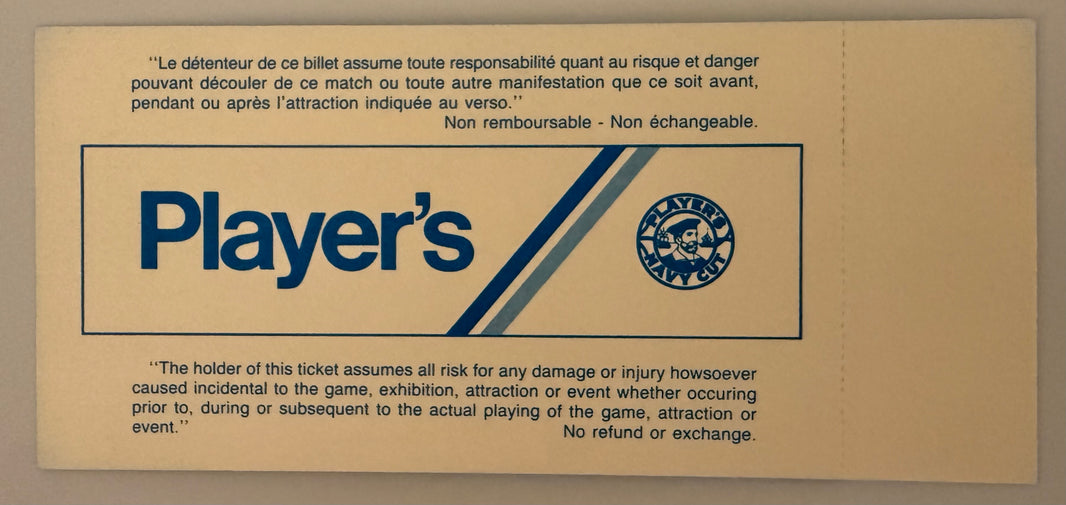 1985 CFL Grey Cup League Championship 11/24/1985