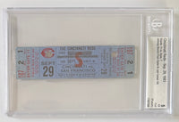 September 29, 1983, Johnny Bench Final Game/Hit, Full Ticket, Beckett G5