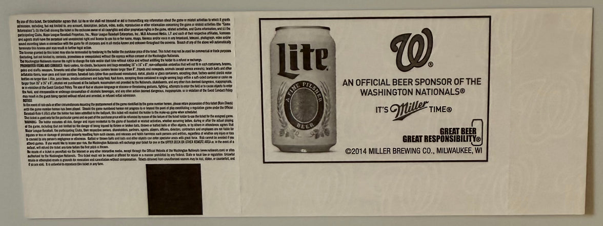 June 20, 2015, Max Scherzer No Hitter