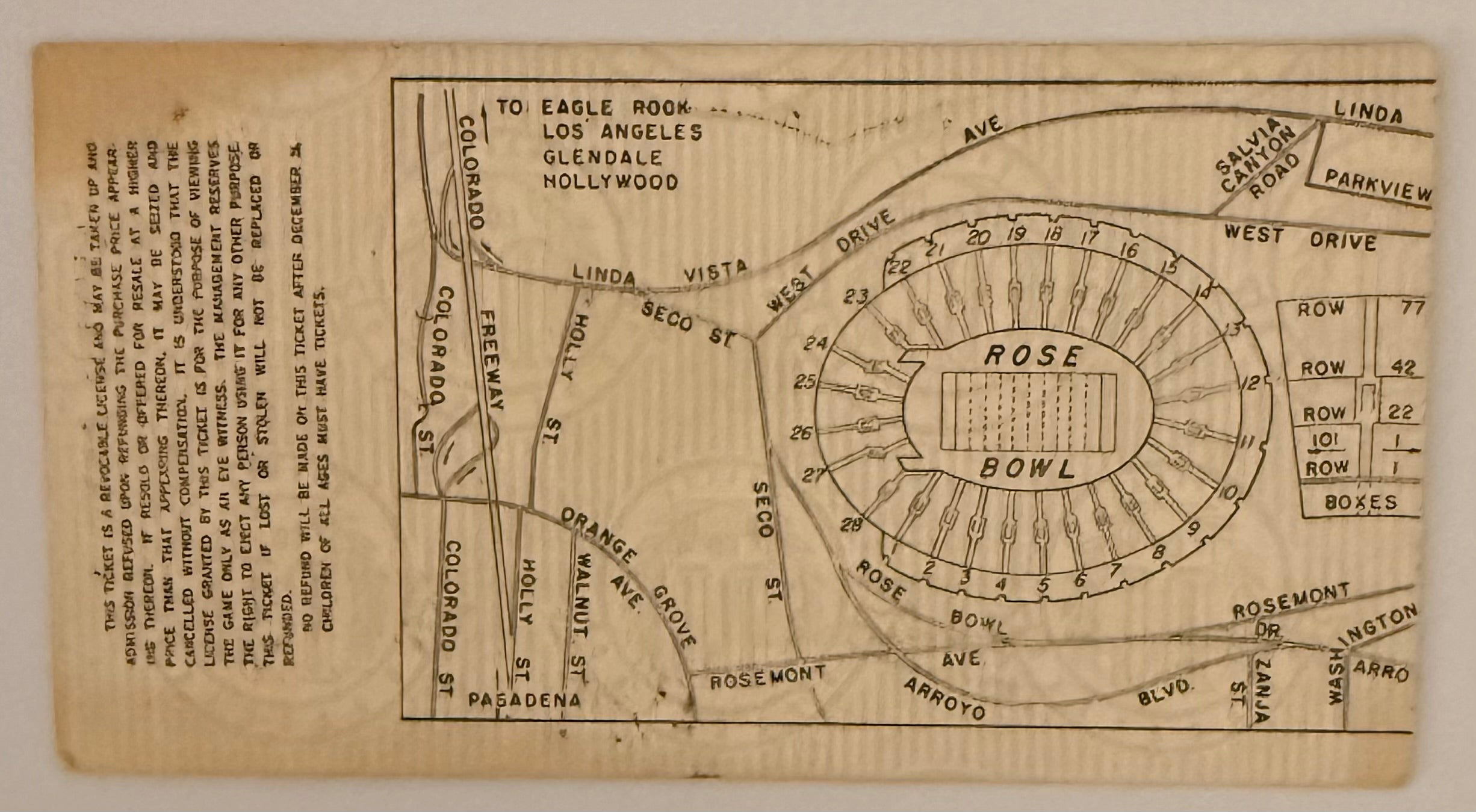 January 1, 1956, Rose Bowl Game, UCLA versus Michigan State (C)