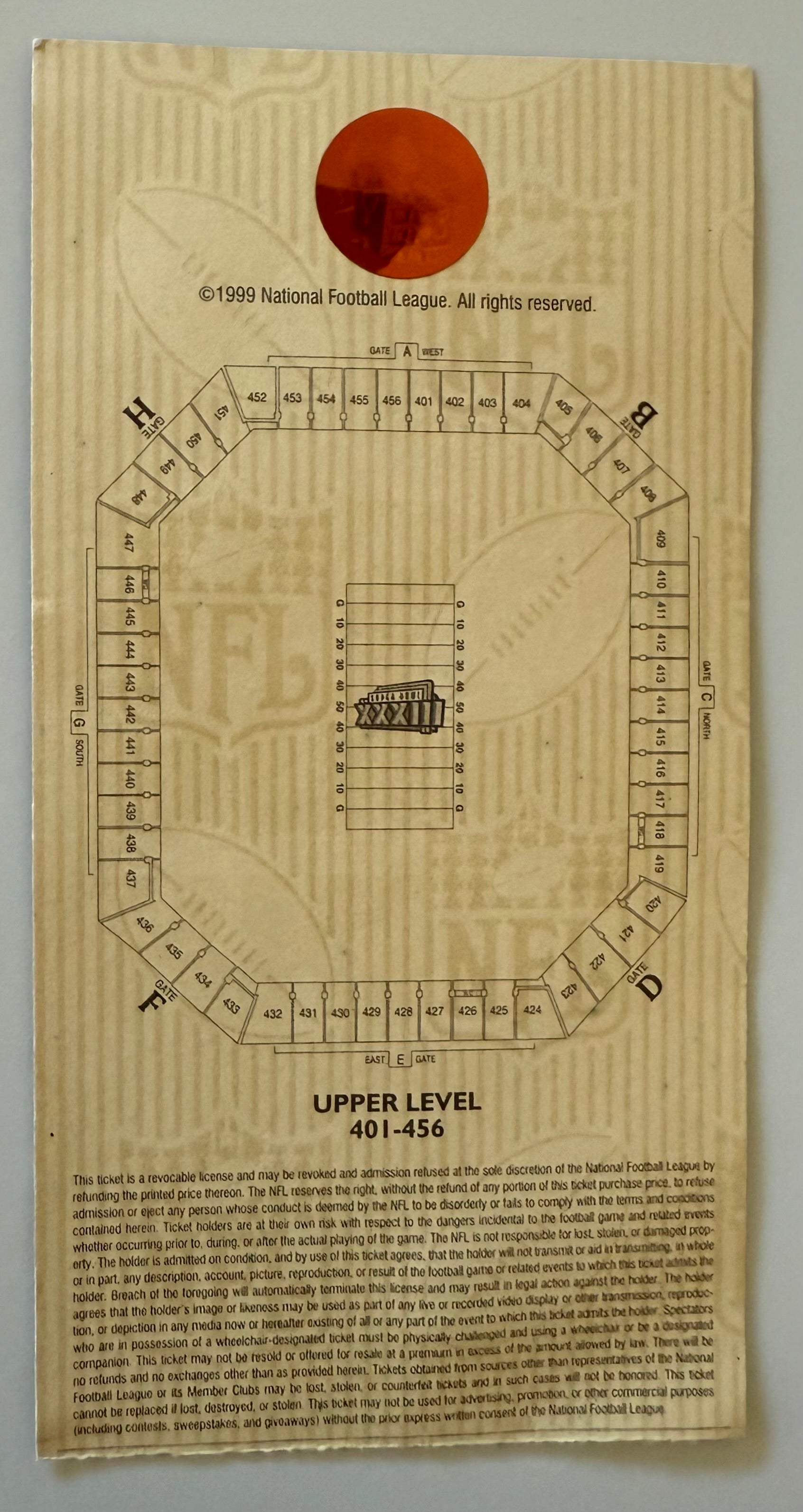 1/31/1999 Super Bowl XXXIII, John Elway Final Game