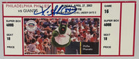 April 27, 2003, Kevin Millwood, No Hitter, Autograph Appears Authentic