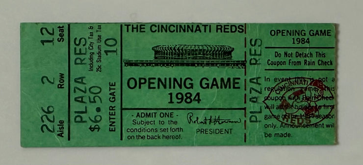 1984 Red‘s Opening Day Game