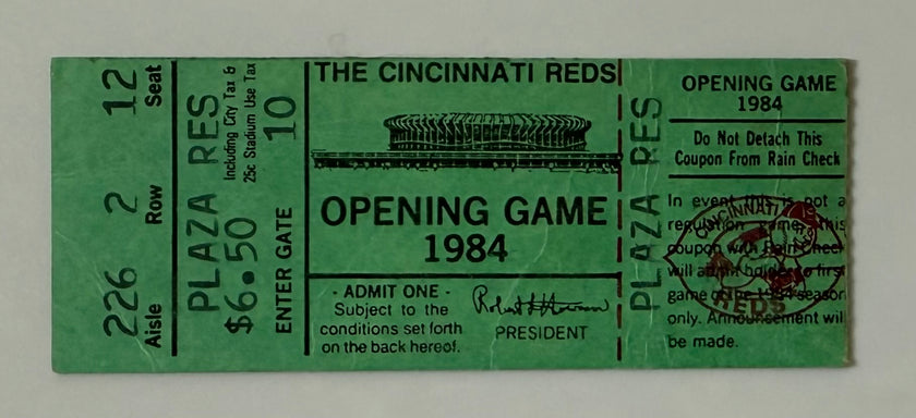 1984 Red‘s Opening Day Game