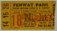 June 18, 1947, Second Ever Night Game at Fenway Park