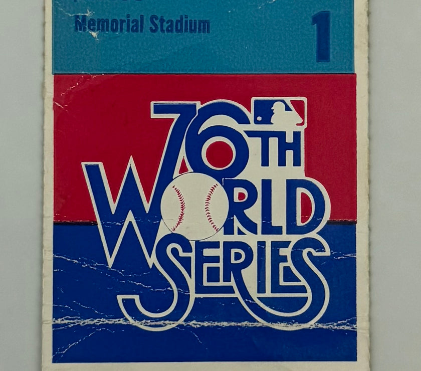 1979 World Series Game 1, Poor Condition, 10/10/1979, Willie Stargell Home Run