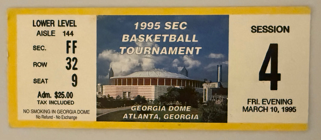 1995 SEC Basketball Tournament at the Georgia Dome in Atlanta, Session 4, March 10, 1995