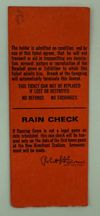 1970 First Opening Game at Riverfront Stadium, Hank Aaron Hits First Home Run in New Ballpark