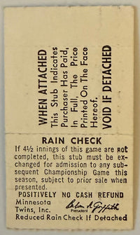September 30, 1981, Final Game at Twins Metropolitan Stadium - Audit