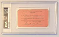 1931 Washington Senators Season Pass, Herbert Hoover First Pitch 4/14