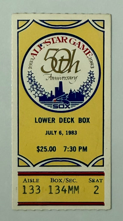 1983 Stub - MLB All-Star Game  50th Anniversary Stub  Played in Chicago