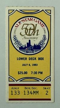 1983 Stub - MLB All-Star Game  50th Anniversary Stub  Played in Chicago
