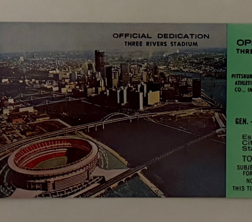 1970 Opening Game to Three Rivers Stadium  Official Dedication