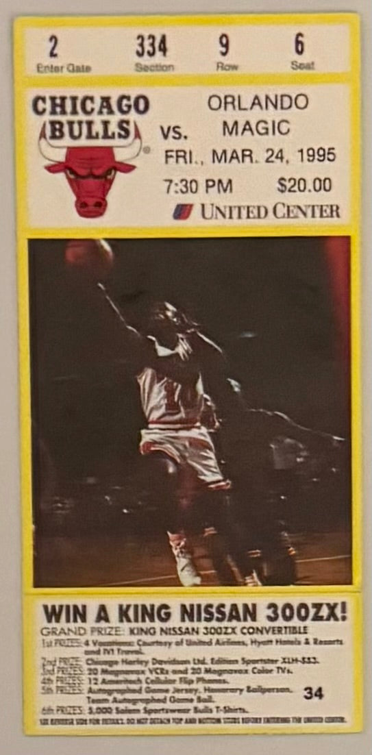 March 24, 1995, Chicago Bulls/Orlando