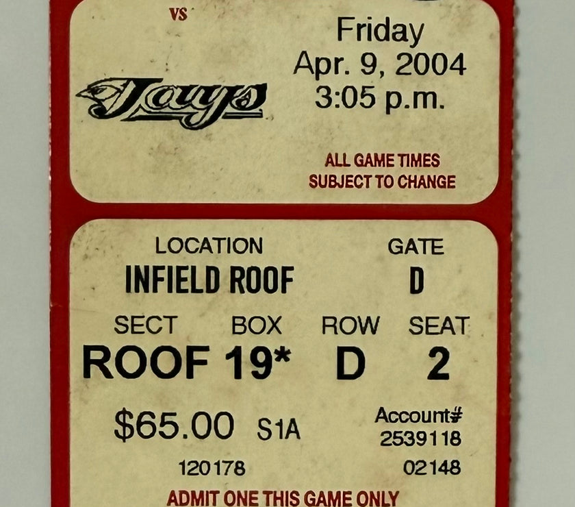 2004 Home Opener at Fenway Park, April 9, 2004