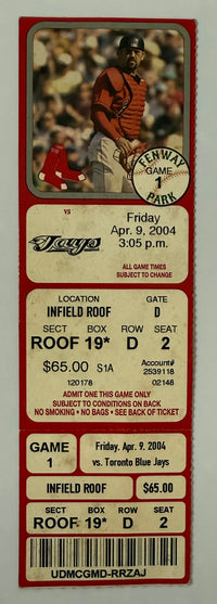 2004 Home Opener at Fenway Park, April 9, 2004