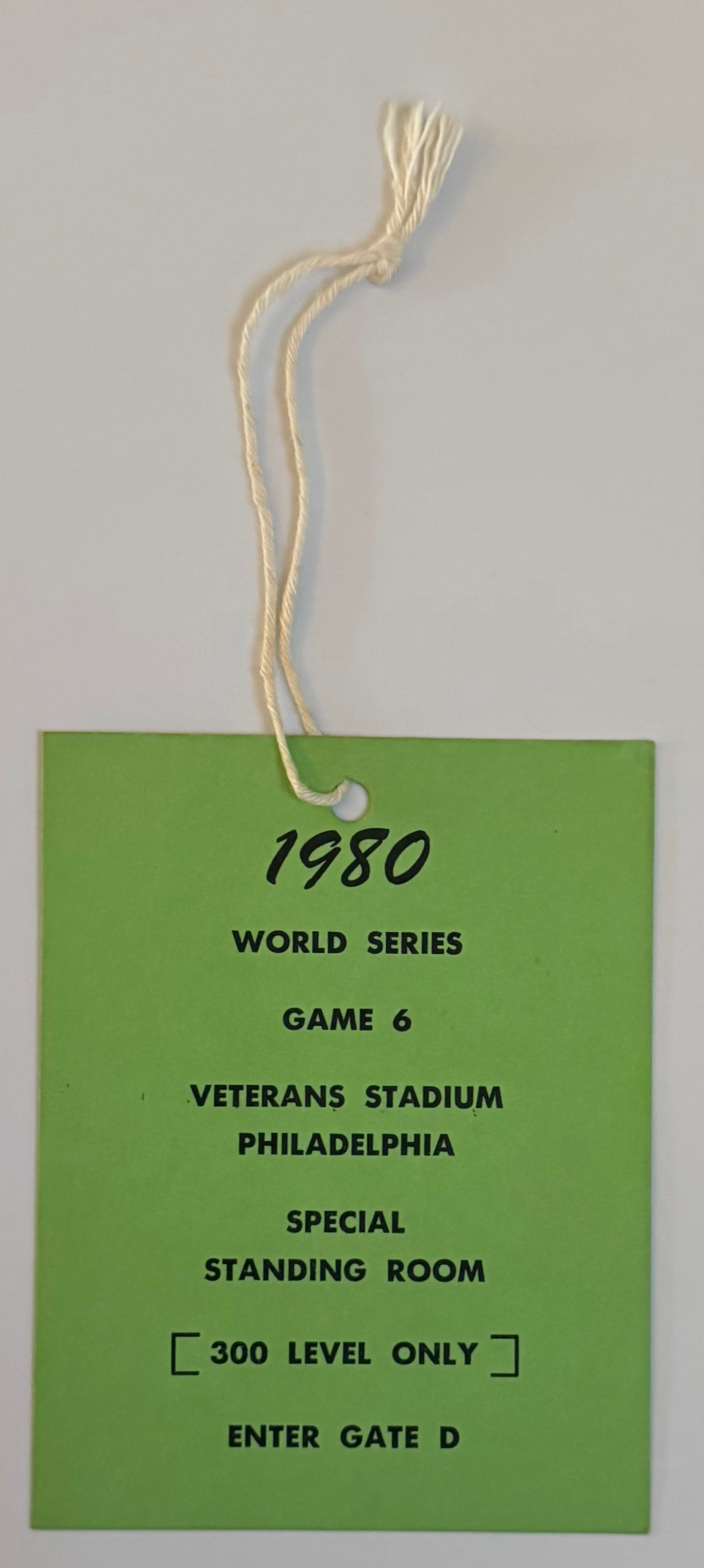 1980 World Series, Game Six, Press Pass
