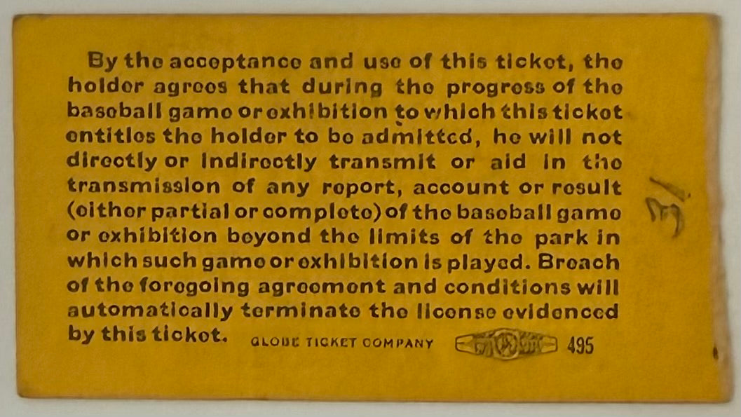 June 18, 1947, Second Ever Night Game at Fenway Park