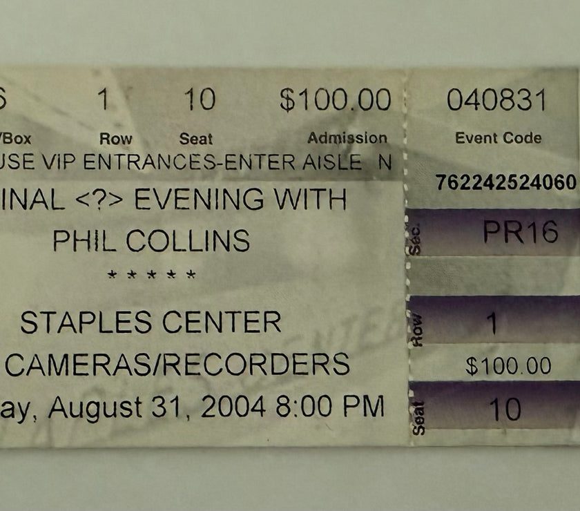 2004 Phil Collins -A Final (?) Evening with Phil Collins at the Staples Center, August 31, 2004