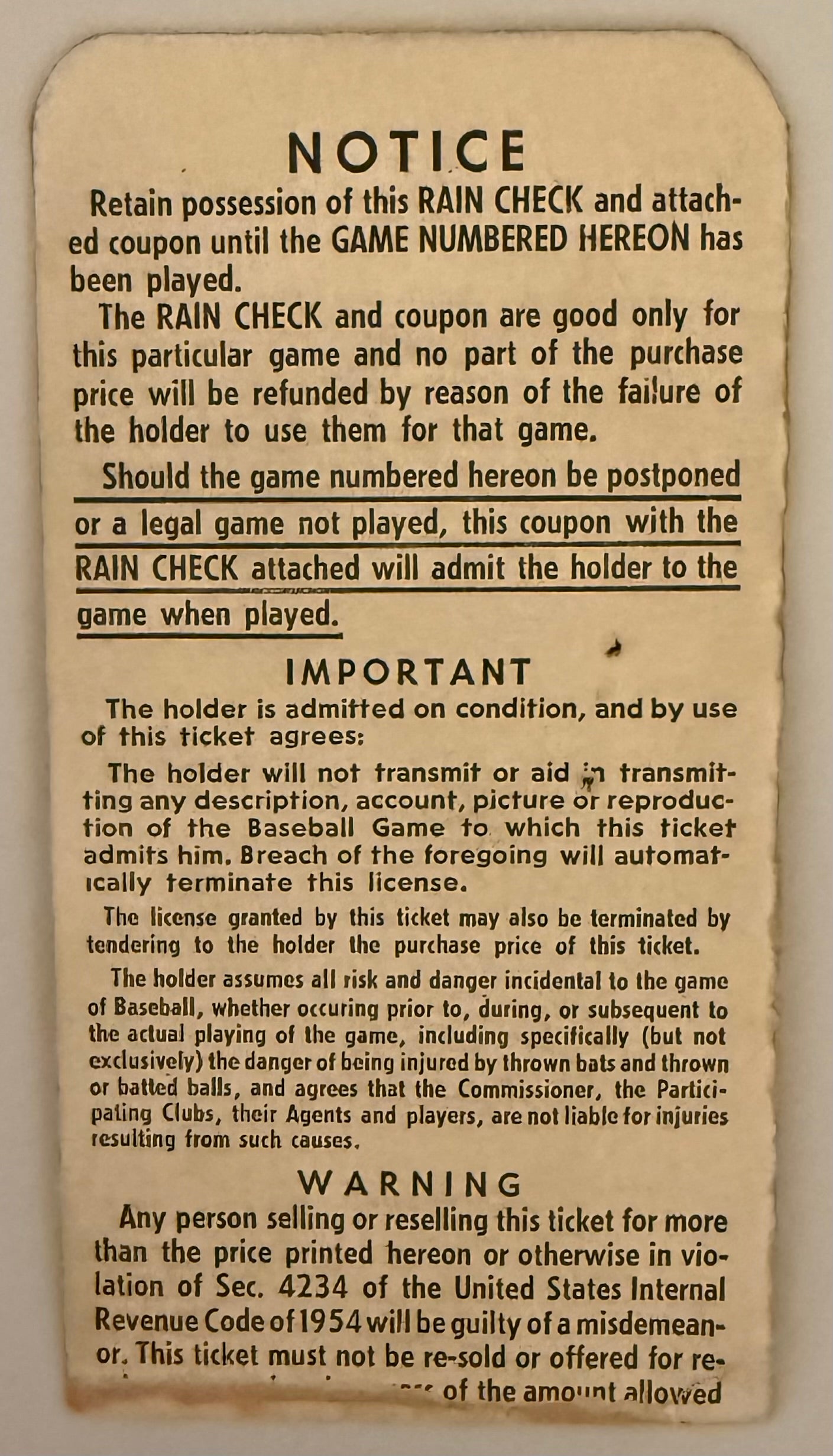 1961 World Series Game Three, Yankees versus Reds, Crosley Field-Cincinnati