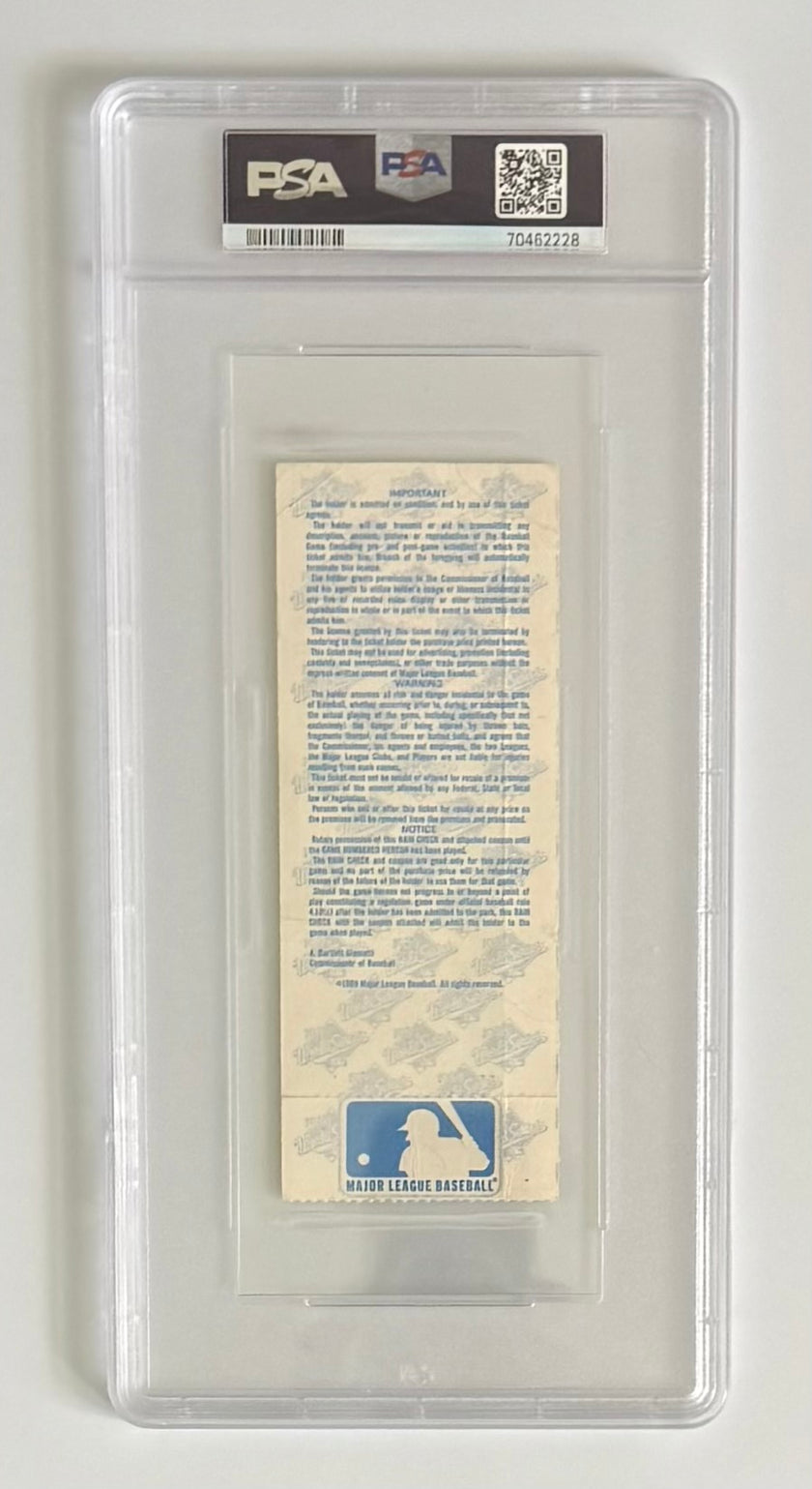 1989 "Earthquake Game" Game 3 - October 17, 1989, World Series in San Francisco vs Oakland Athletics, PSA