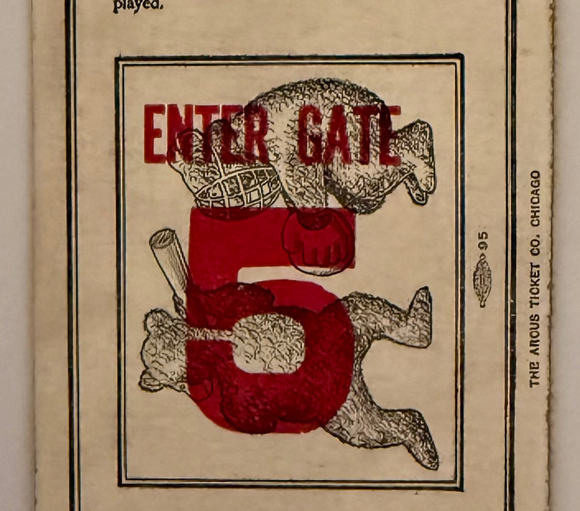 1935 Chicago Cubs lose 1935 World Series to Detroit Tigers 4 Games to 2 Ticket is for Game 5