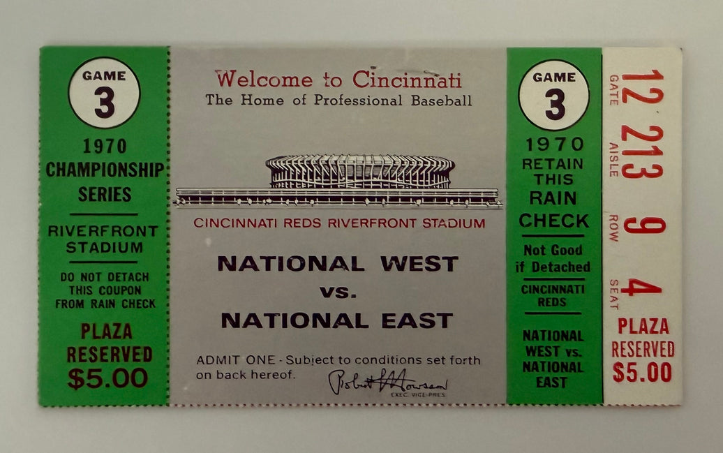 1970 National League Championship Series Game 3 at Riverfront Stadium