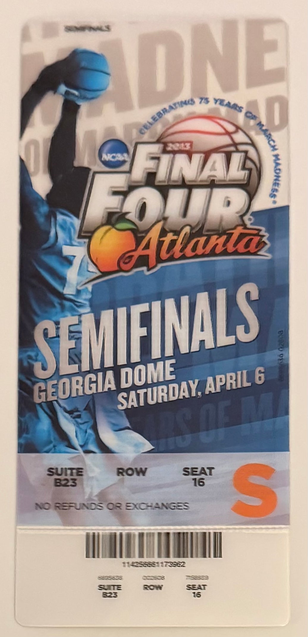 April 6, 2013, NCAA Final Four Semifinals, Michigan, Syracuse, Louisville, Wichita State